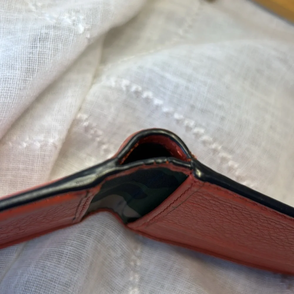 Coach leather preloved wallet